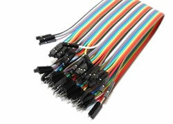 Erkek-Dişi  Jumper Kablo (40 adet 30cm Renkli)