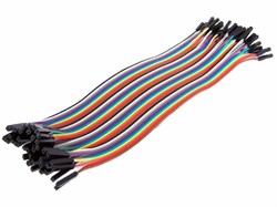 Dişi - Dişi  Jumper Kablo (40 adet 30cm Renkli)