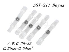 Lehimli Makaron Isı ile Daralan Lehimli Makaron SST-S11 Beyaz