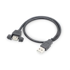 USB A Tip Erkek Dişi Panel Tipi Uzatma Kablo 30cm